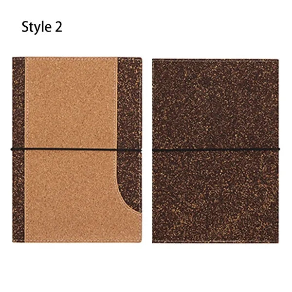 A5 Eco-Friendly Coffee Grounds and Cork Notebook