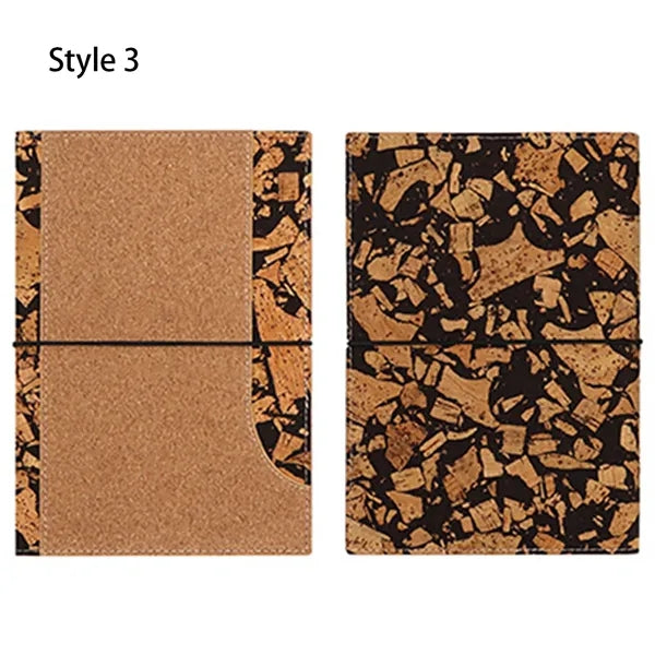 A5 Eco-Friendly Coffee Grounds and Cork Notebook
