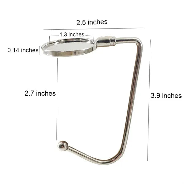 4" Heavy Duty Metal Table Hanger Holder Bag Purse Hook