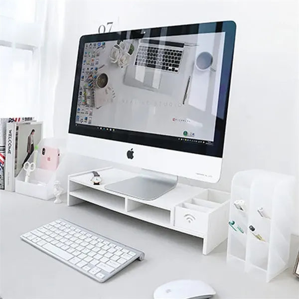 5mm Monitor Stand with Drawer and Pen Holder