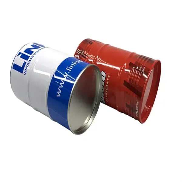 Round Metal Coin Can Tinplate Piggy Bank