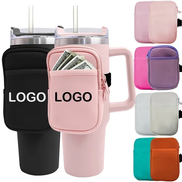 Tumbler Pouch Water Bottle Carrier Travel Accessory Bag