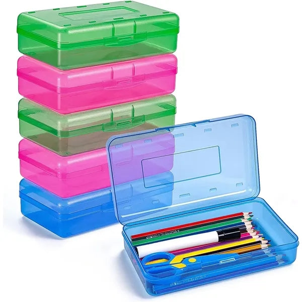 Pencil Case Box With Lid Snap Closure
