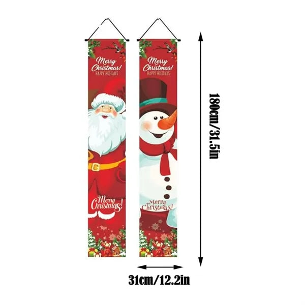 100 D Custom Christmas Couplets Hanging Flags