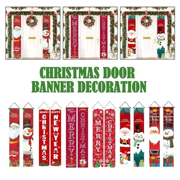 100 D Custom Christmas Couplets Hanging Flags