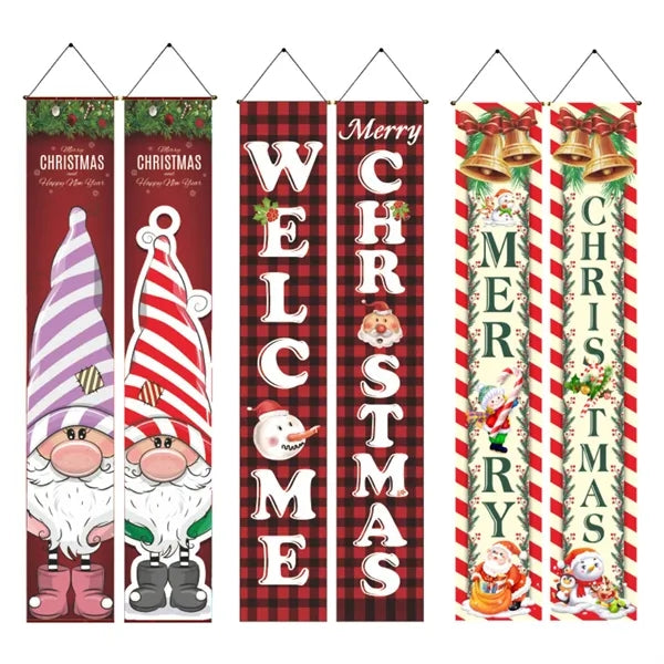 100 D Custom Christmas Couplets Hanging Flags