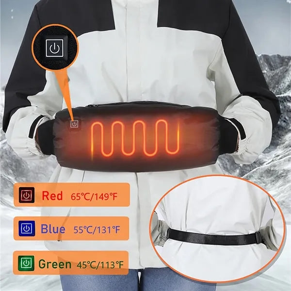 Outdoor Electric Heated Hand Warmer Pouch Muff