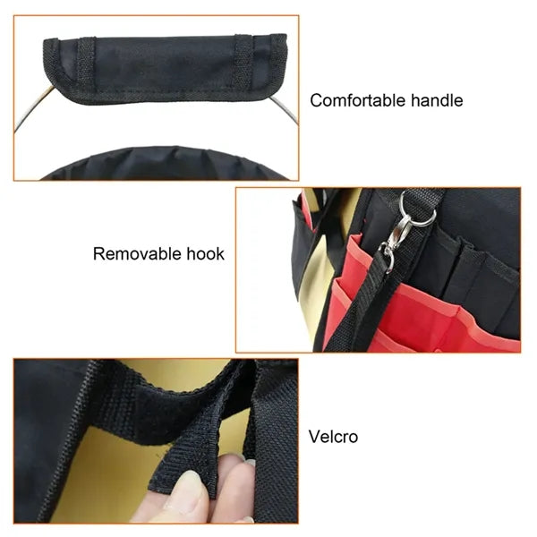 Garden Tote Bag Deluxe Tool Storage Organizer with Pockets