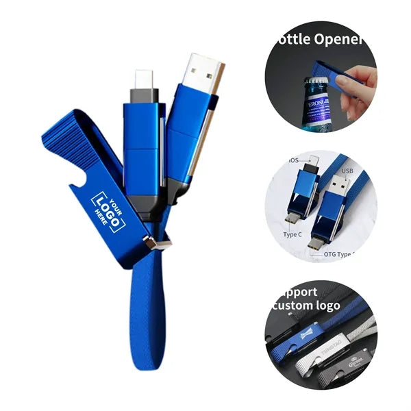 5 in 1 Fast Charging Cable with Bottle Opener