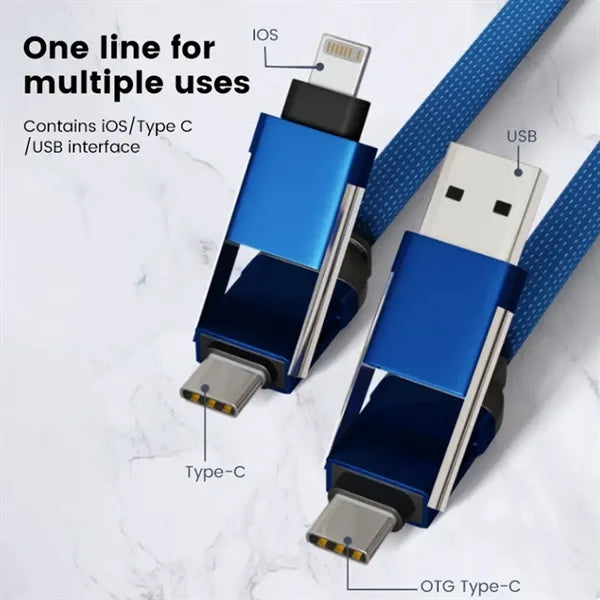 5 in 1 Fast Charging Cable with Bottle Opener