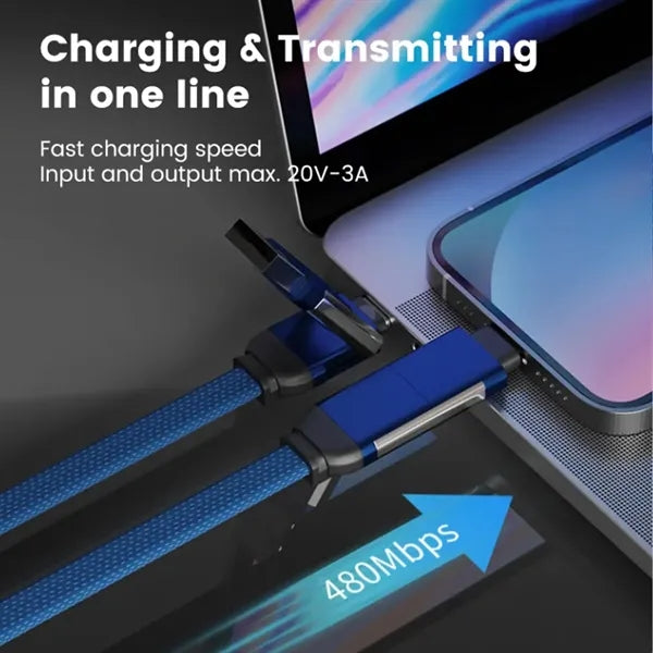 5 in 1 Fast Charging Cable with Bottle Opener