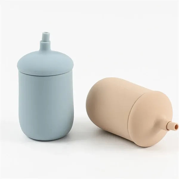Silicone Baby Sippy Cup with Straw