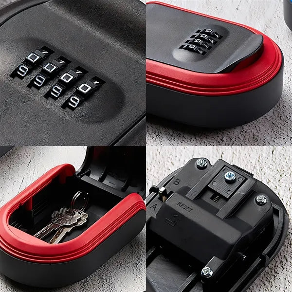 Key Lock Box Hide Outside Combination Lockkey Outdoor Code
