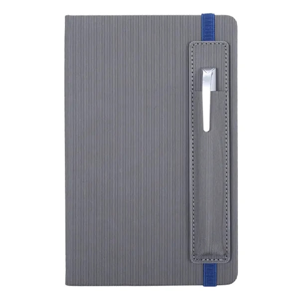 A5 Lined Business Notebook with Pen Holder