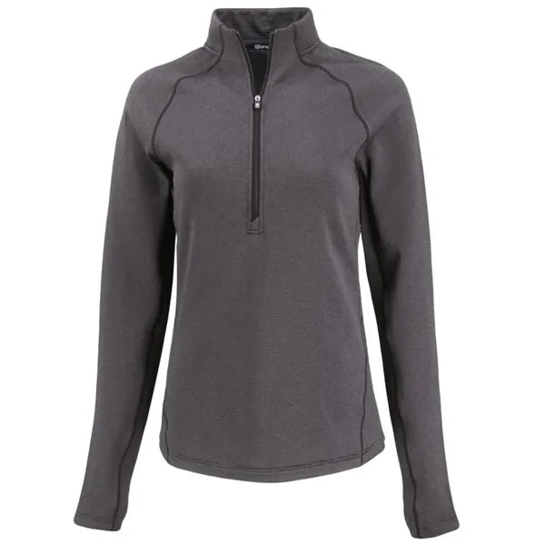 Cutter & Buck Peshastin Recycled GridFleece Womens Half Z...