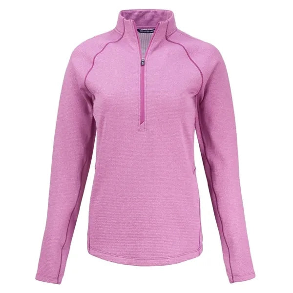 Cutter & Buck Peshastin Recycled GridFleece Womens Half Z...