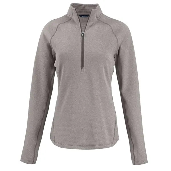 Cutter & Buck Peshastin Recycled GridFleece Womens Half Z...
