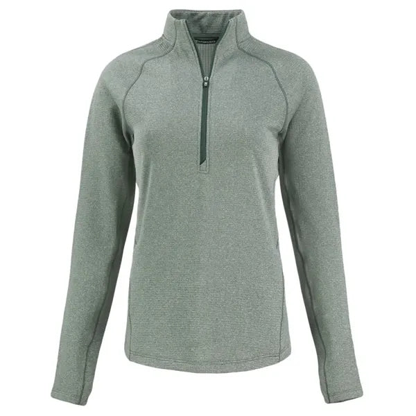 Cutter & Buck Peshastin Recycled GridFleece Womens Half Z...