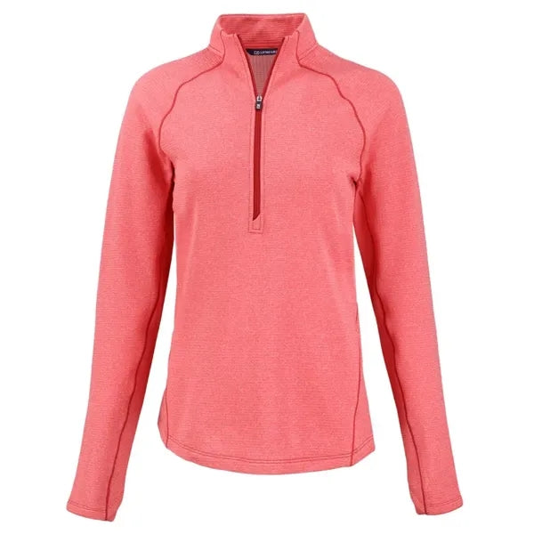 Cutter & Buck Peshastin Recycled GridFleece Womens Half Z...