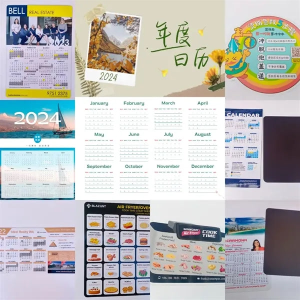 Magnetic Fridge Calendar