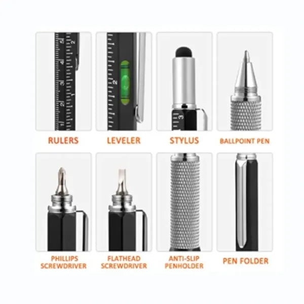 6 Tools IN ONE Versatile Multitool Pen