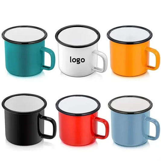 Enamel Mug Tea Camp Drinking Cups 12 oz