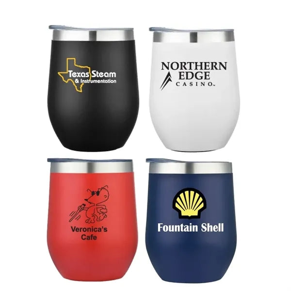 12 Oz. Double Wall Stainless Steel Vacuum Insulated Wine Cup