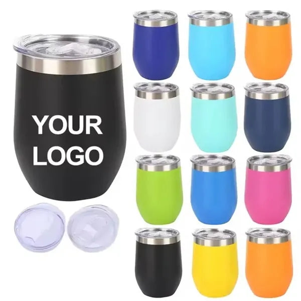 12 Oz. Double Wall Stainless Steel Vacuum Insulated Wine Cup