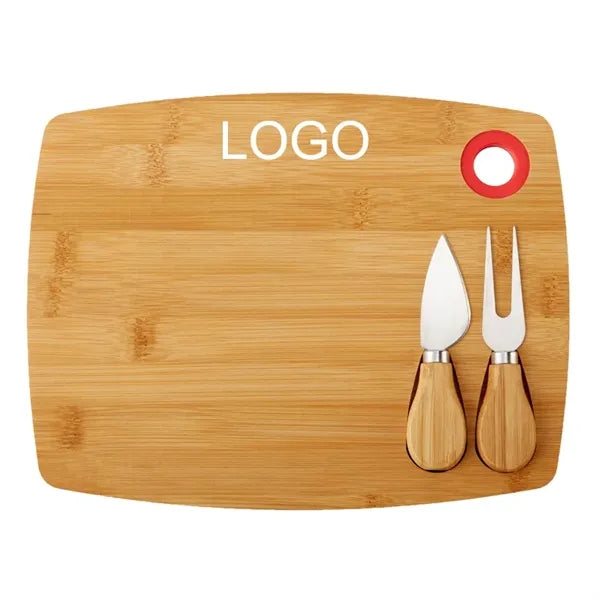 3-Piece Bamboo Cheese Board Set