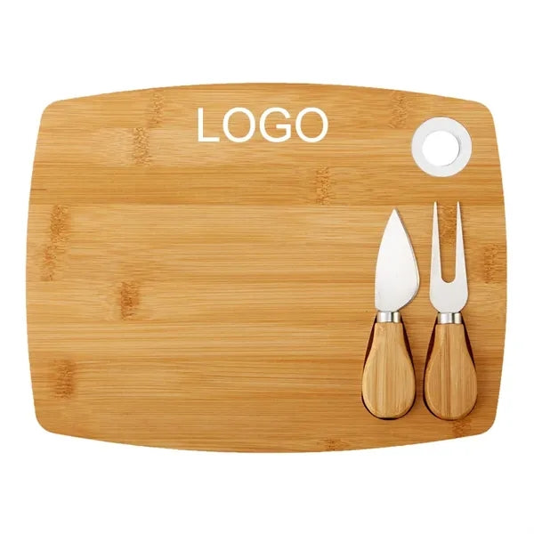 3-Piece Bamboo Cheese Board Set