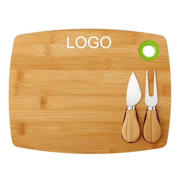 3-Piece Bamboo Cheese Board Set