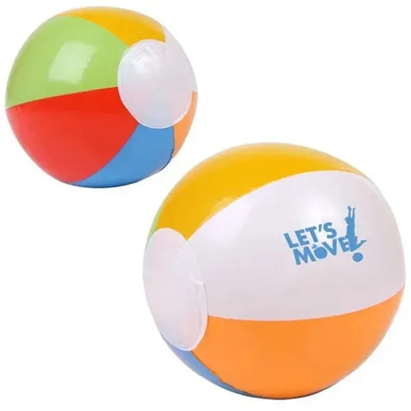 12" Multi-color beach ball