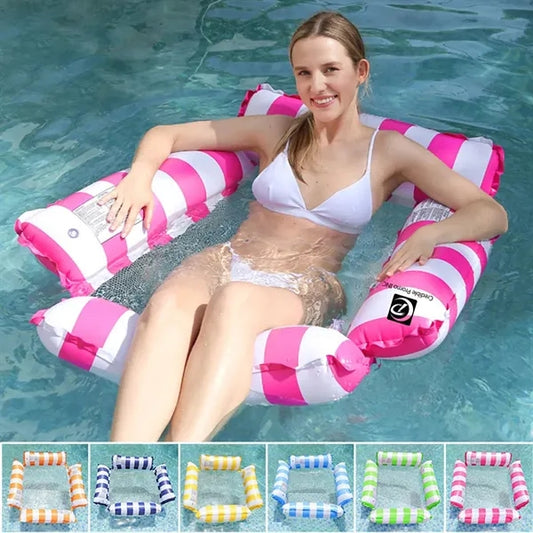 Inflatable Pool Chair Float/Water Hammock Lounge