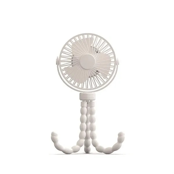 Portable Rechargeable USB Stroller Cooling Fan with Clip