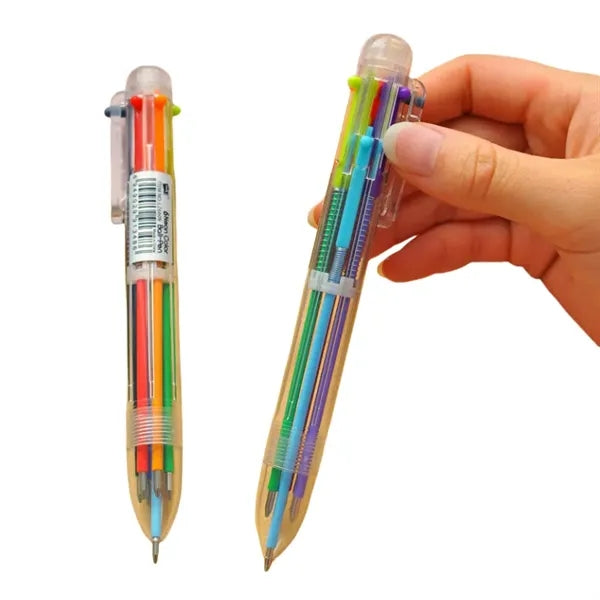 6 Color Retractable Ballpoint Pens