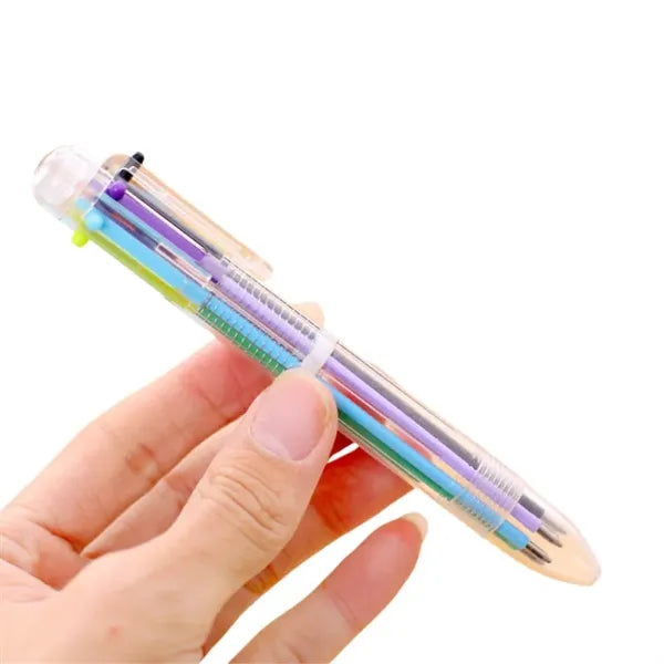 6 Color Retractable Ballpoint Pens