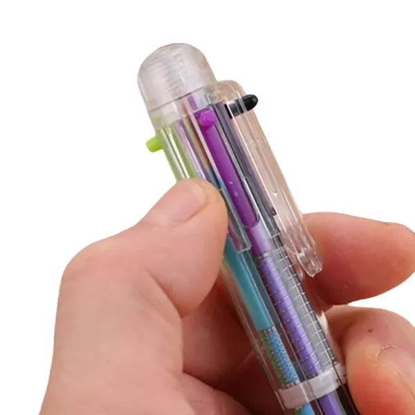 6 Color Retractable Ballpoint Pens
