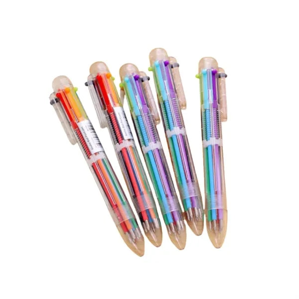 6 Color Retractable Ballpoint Pens