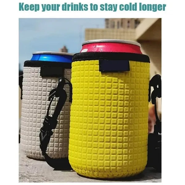 12oz Foam Can Coolers With Shoulder Strap