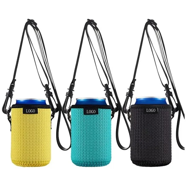12oz Foam Can Coolers With Shoulder Strap