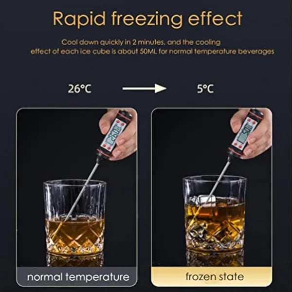 6-PCS Stainless Steel Ice Cubes
