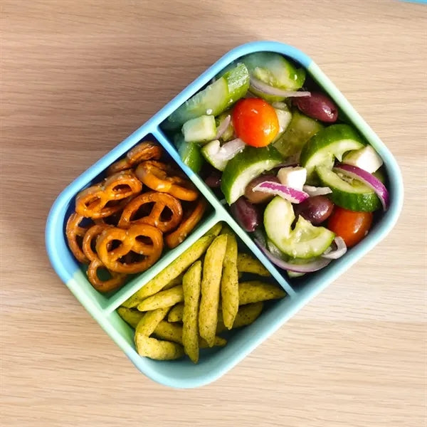 3 Grid Silicone Bento Lunch Box 14oz 400ml
