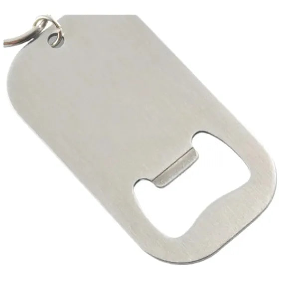 Stainless Steel Flat Bottle Opener Keychain