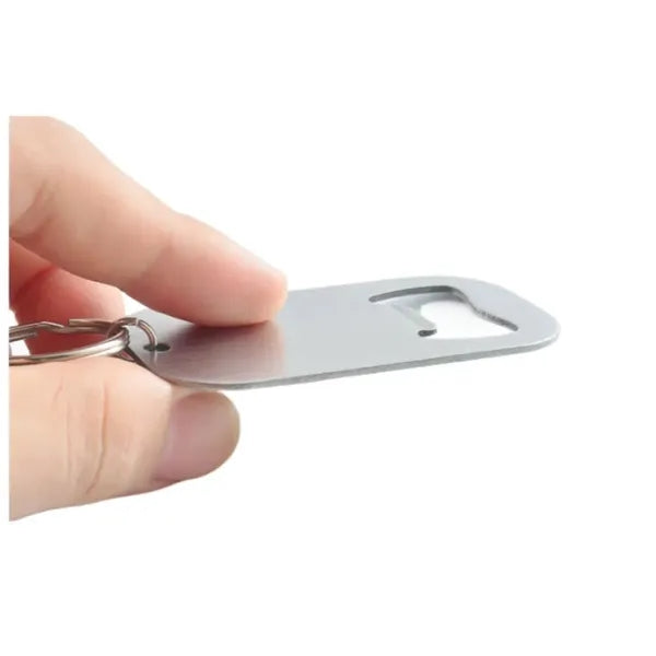 Stainless Steel Flat Bottle Opener Keychain