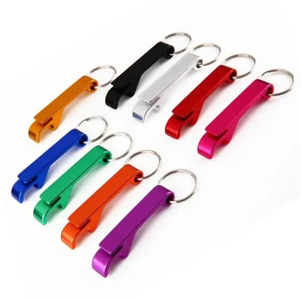 Aluminum Bottle Opener with Keyring
