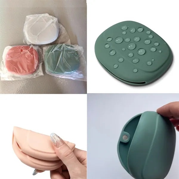 Silicone Portable Storage Bag Organizer Case W/ Magnet