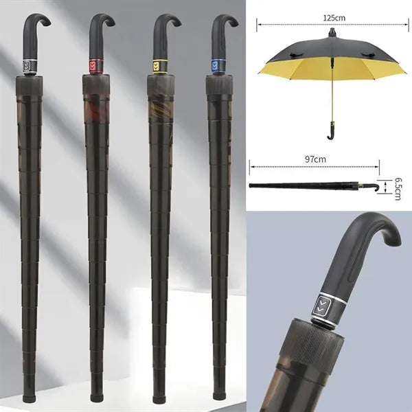 51" Arc Automatic Golf Umbrella With J Handle