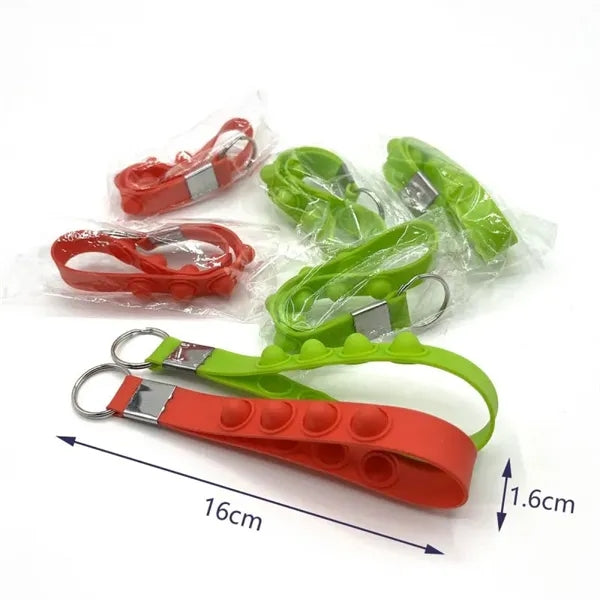 Push Pop Stress Reliever Keychain
