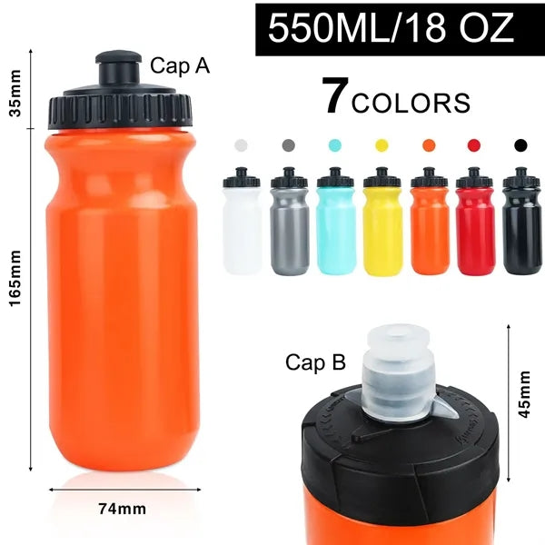 Squeeze Water Sport Bicycle Cycling Bottle 550ML