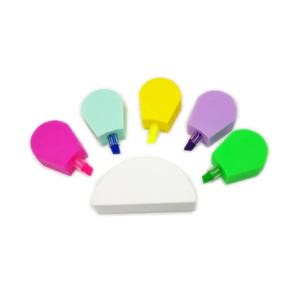 Child Writing Supplies Plastic Multicolor Highlighter Pens